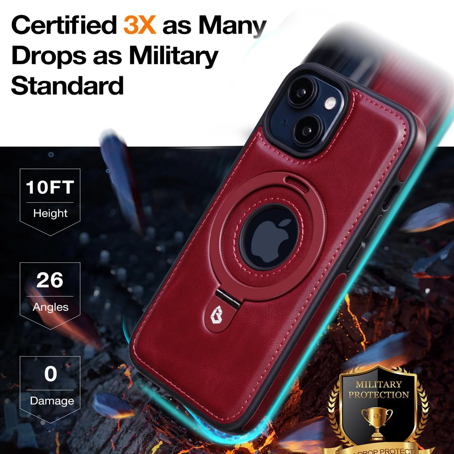 LuxHold™Luxury MagStand Case