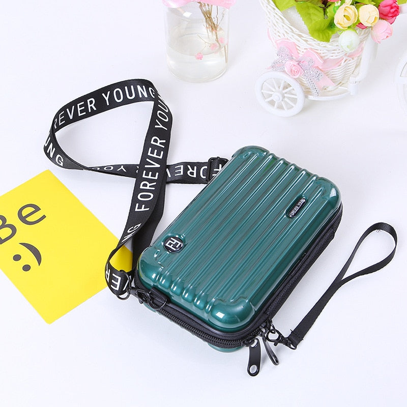 Mini suitcase crossbody online bag