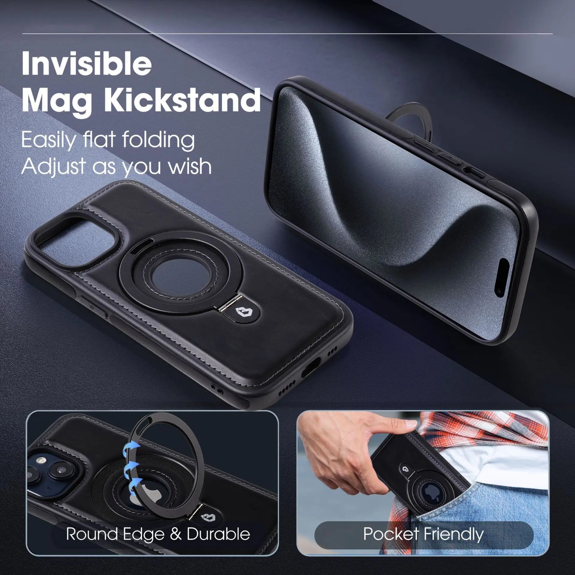 LuxHold™Luxury MagStand Case